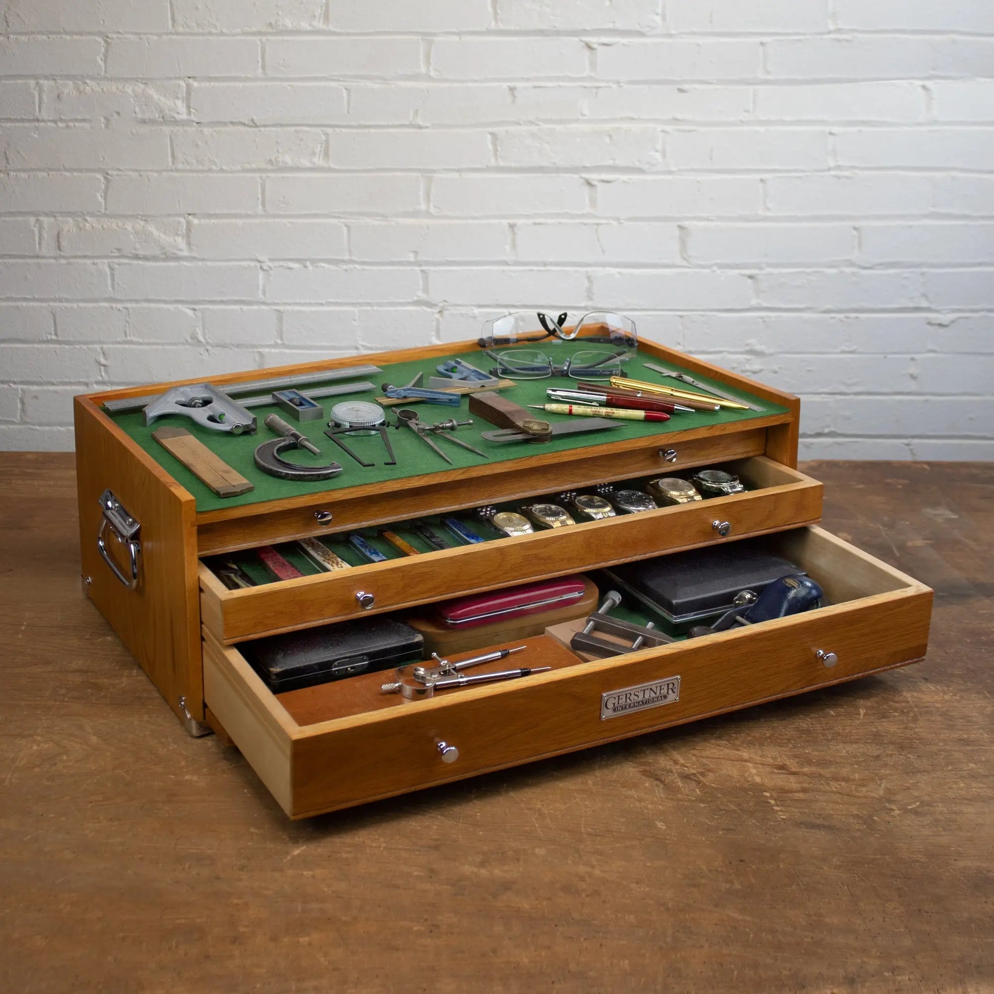 Oak 3-Drawer Mid-Base M24 - Gerstner Pepetools