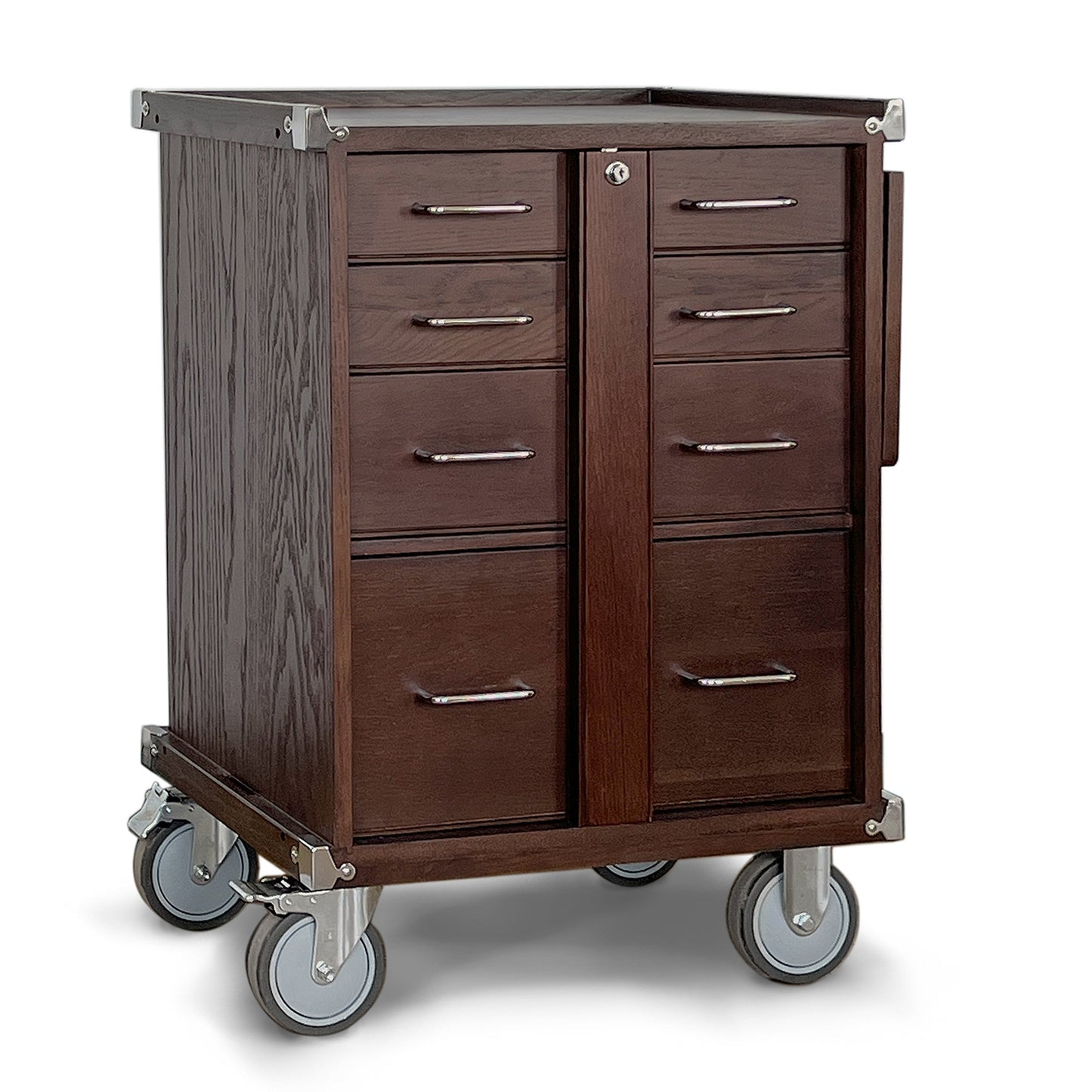 Dark Oak 5-Drawer Roller Cabinet GI-R20-D - Gerstner International