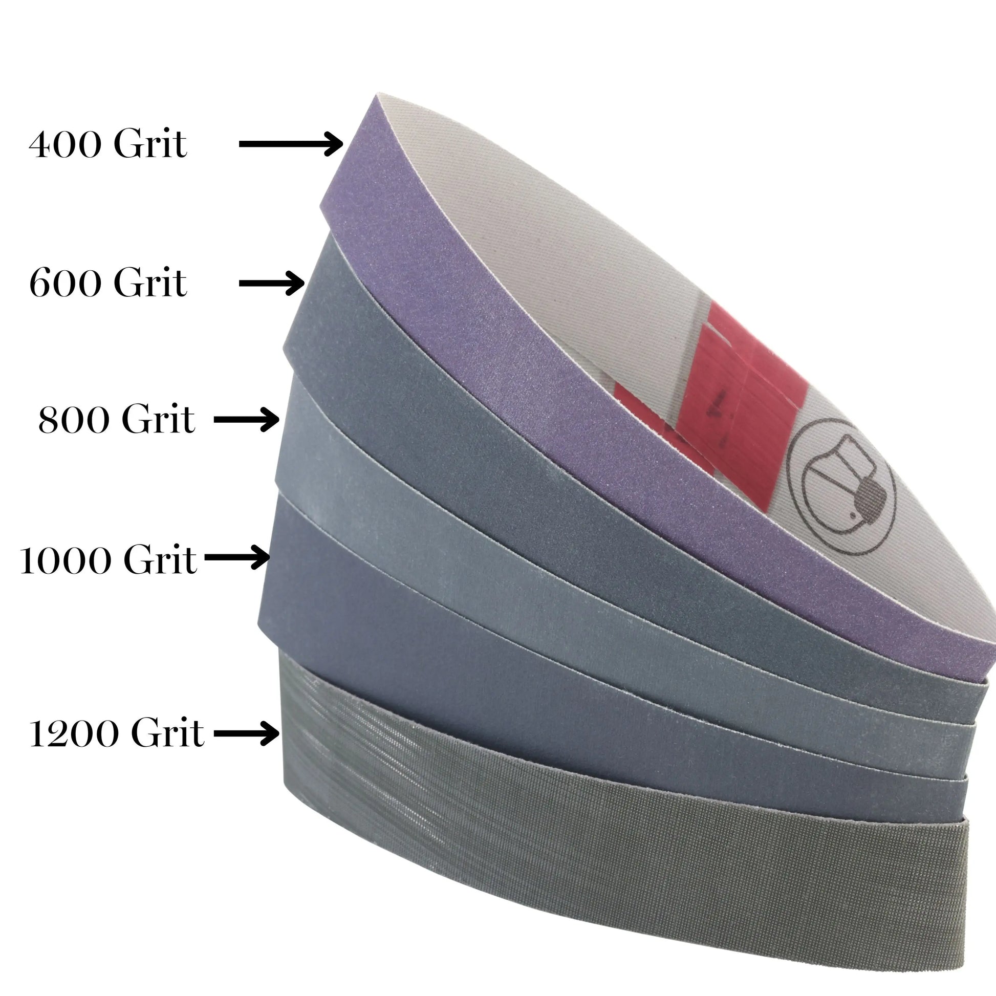 High Grit Belts for Flexshaft Belt Sander (1" x 10.5" Premium 3M Abrasives) Pepetools