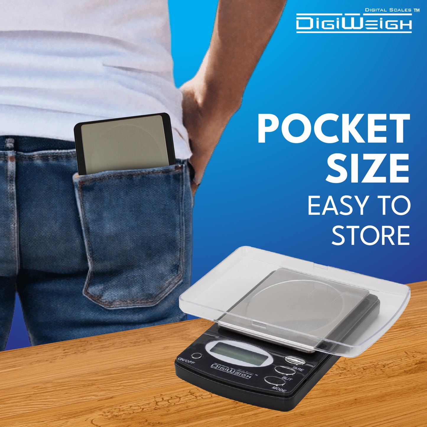 DigiWeigh DW-1000BX Digital Scale – 1000g x 0.1g | Multi-Mode Precision for Jewelry, Herbs, Soaps, Crafts, Shipping & More