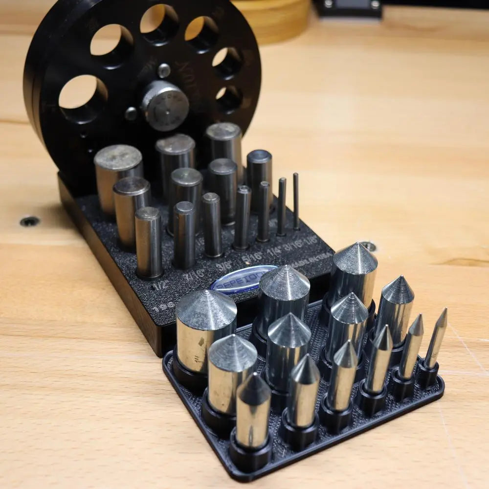 3D Printed Center Positioning Die Holder for Disc Cutter Pepetools