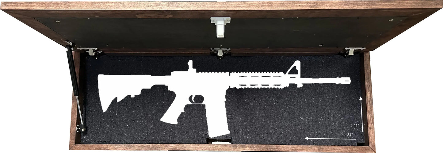 Large Birds in a Tree Gun Concealment Furniture, Concealed Shelf, Hidden Storage for Rifles, Shotguns, & Handguns Bellewood Designs