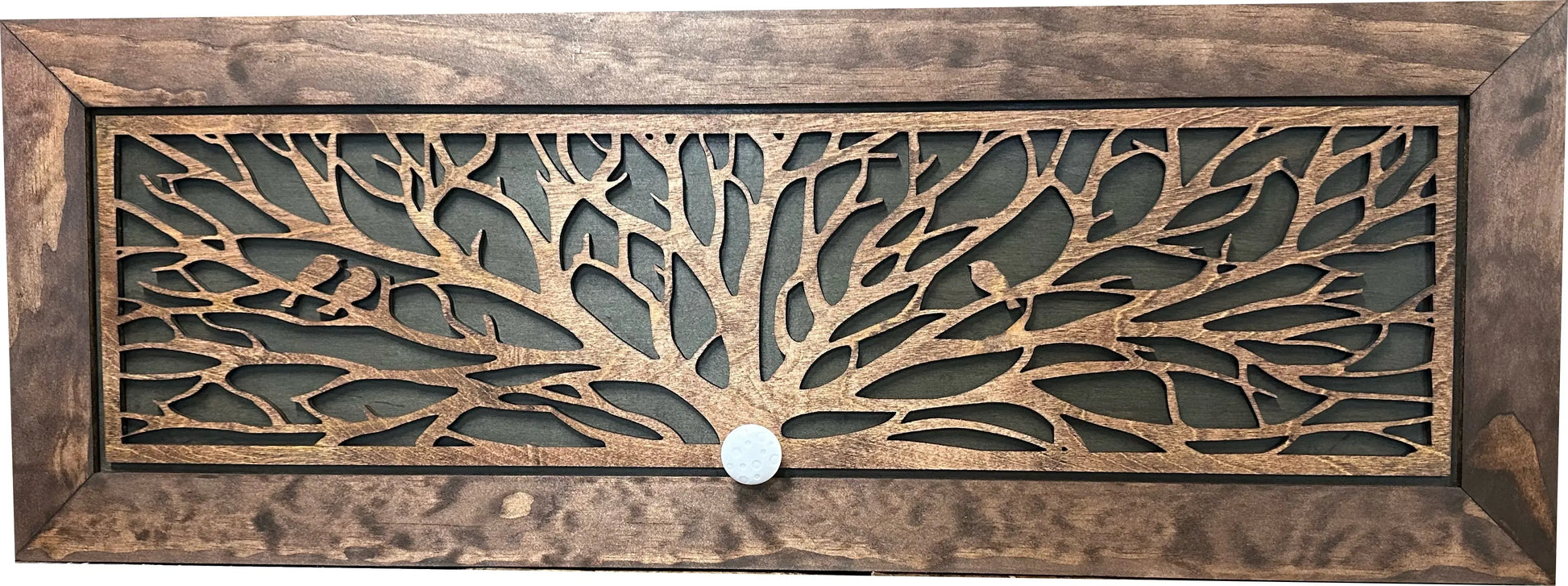 Large Birds in a Tree Gun Concealment Furniture, Concealed Shelf, Hidden Storage for Rifles, Shotguns, & Handguns Bellewood Designs
