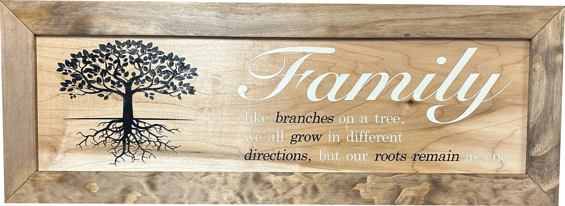 Large Hidden Gun Storage Cabinet with Family Tree Design Bellewood Designs
