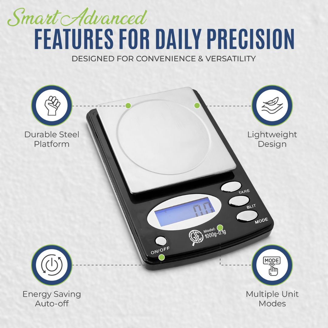 GTE 1000BX Professional Digital Jewelry Scale – 6 Modes: g, oz, gn, ct, ozt, dwt - 1000g × 01g Accuracy (Copy)