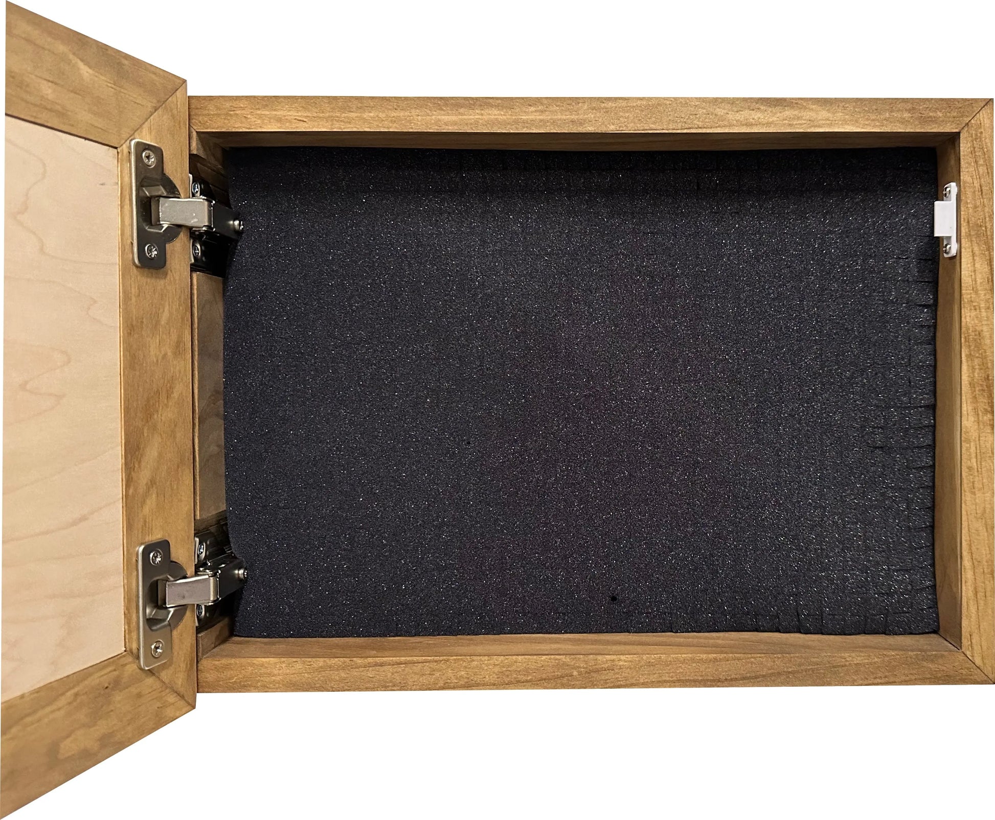 American Flag Gun Cabinet We The People Decorative and Secure Hidden Gun Safe (Natural) Bellewood Designs