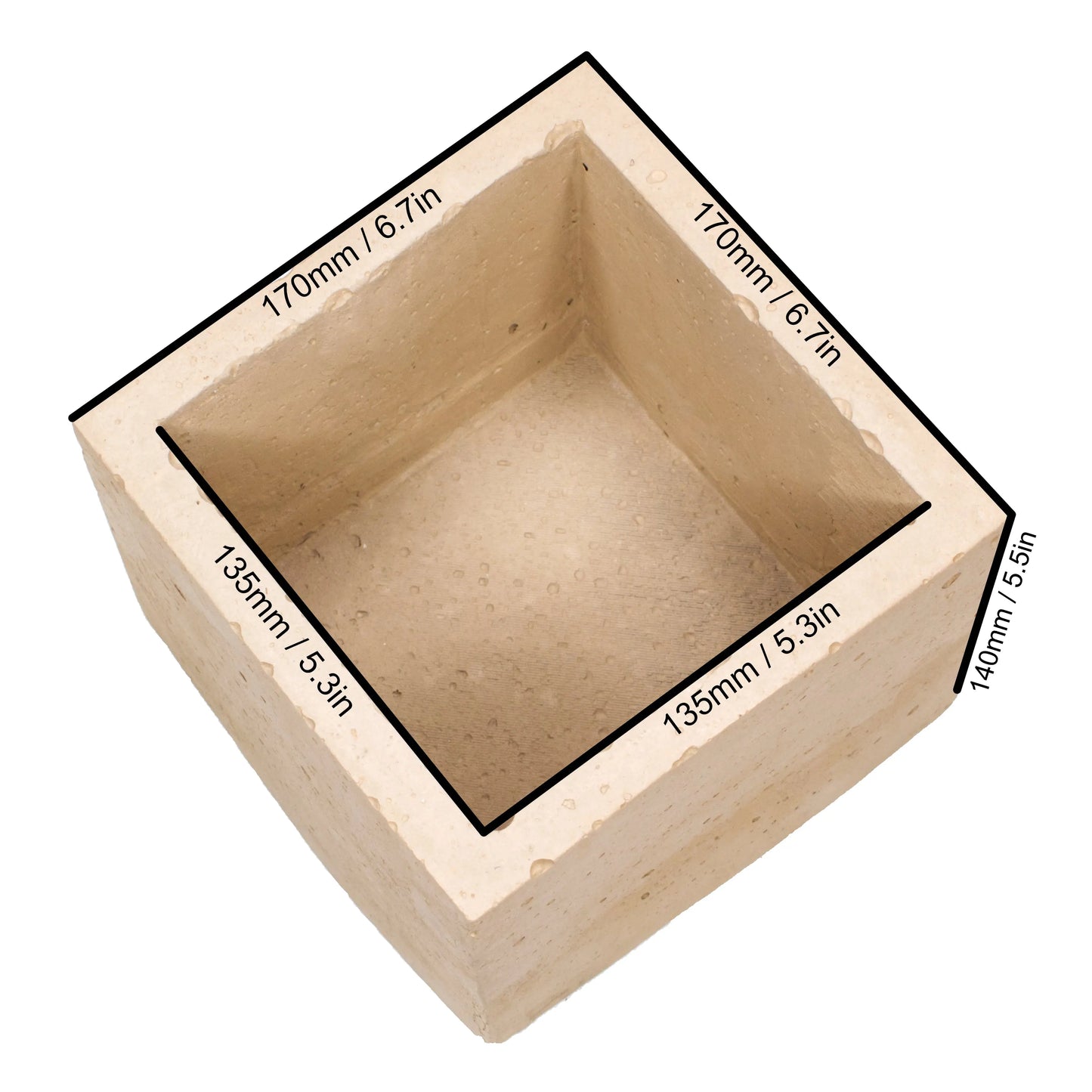 Sintering Crucible - Standard Square The Virtual Foundry