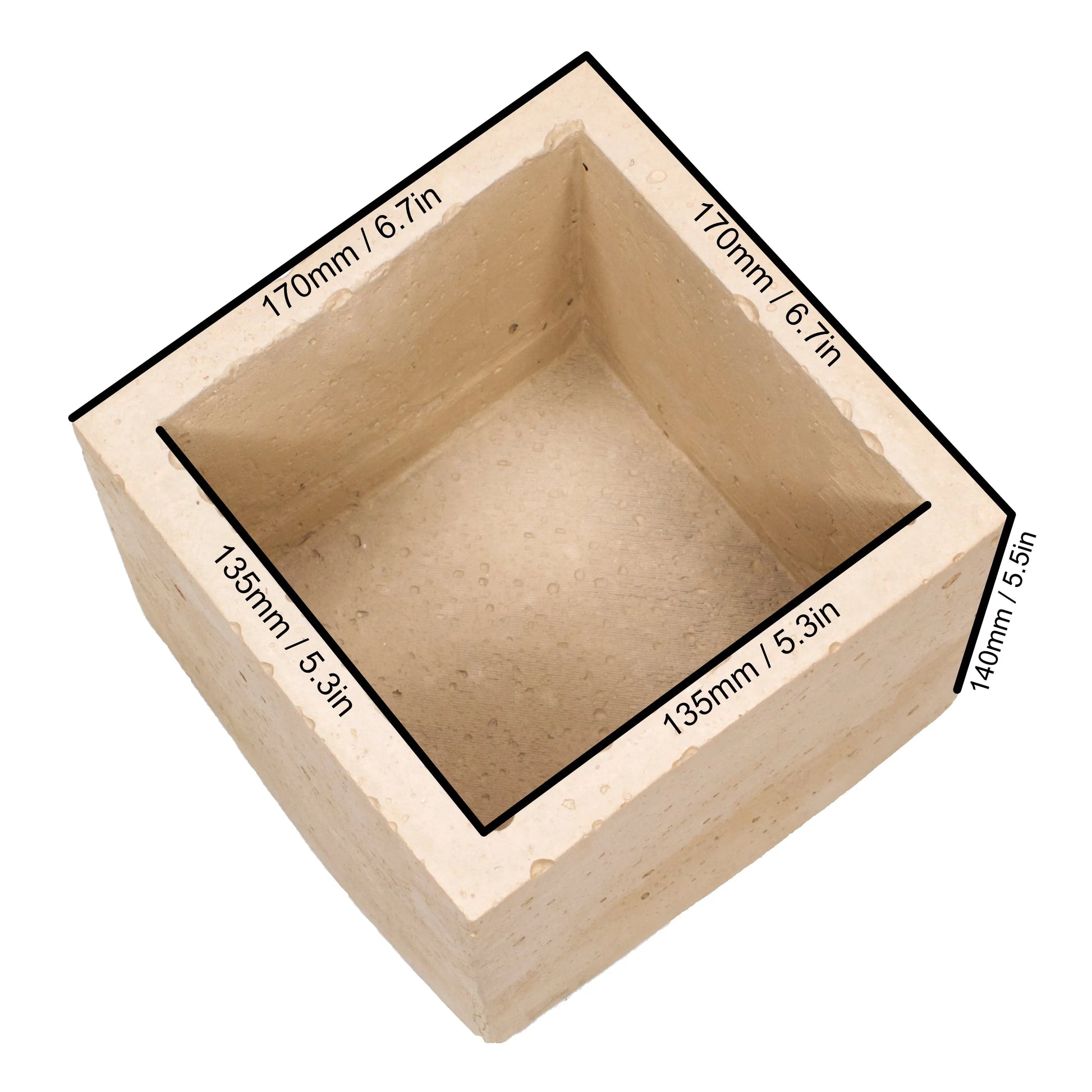 Sintering Crucible - Standard Square The Virtual Foundry