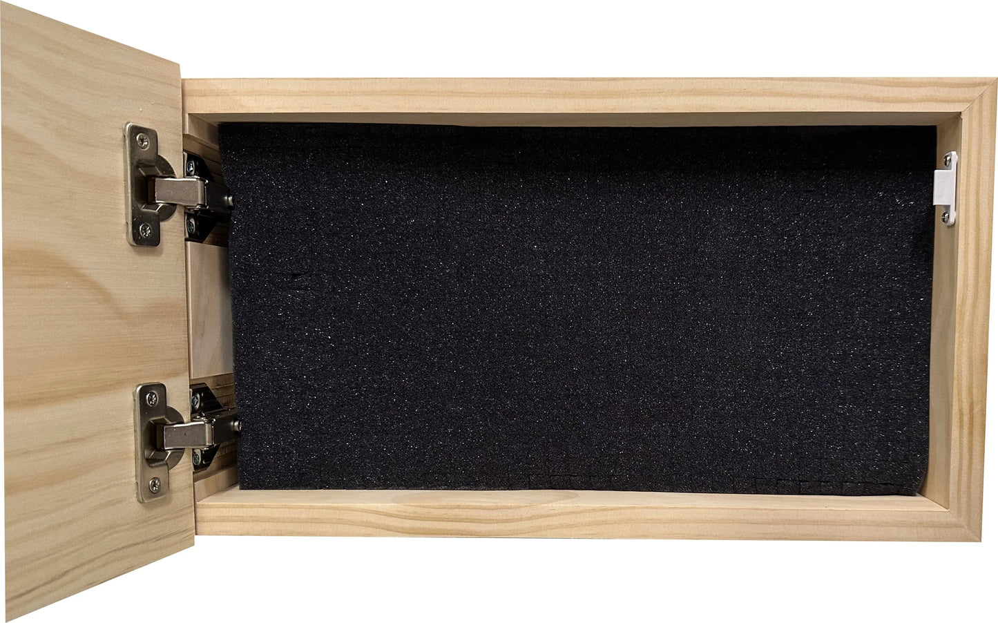 American Flag Try That In A Small Town Decorative and Secure Gun Cabinet (Red and Blue)