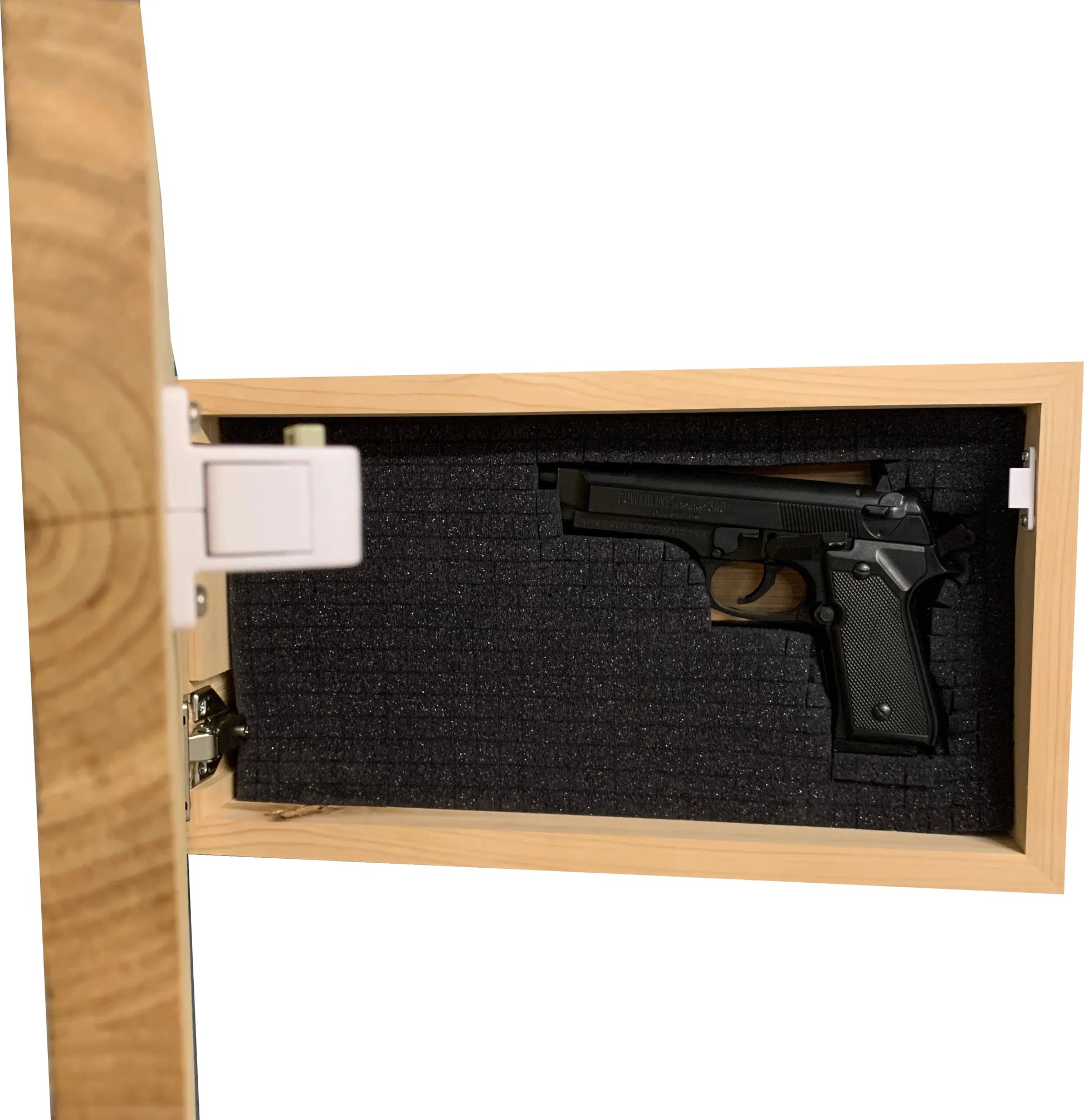Red Line American Flag Hidden Gun Storage, Customizable Thin Red Line Concealment Flag for Firefighters Bellewood Designs