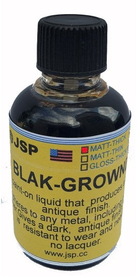 BLAK-GROUND Antique Black Patina Solution for Jewelry – 2 oz Thick Formula for Gold, Silver, Brass & Copper