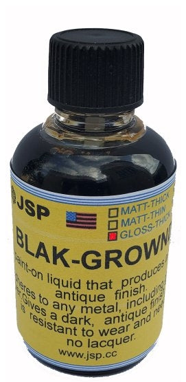 BLAK-GROUND Antique Black Patina Solution for Jewelry – 2 oz Thick Matte Formula for Gold, Silver, Brass & Copper