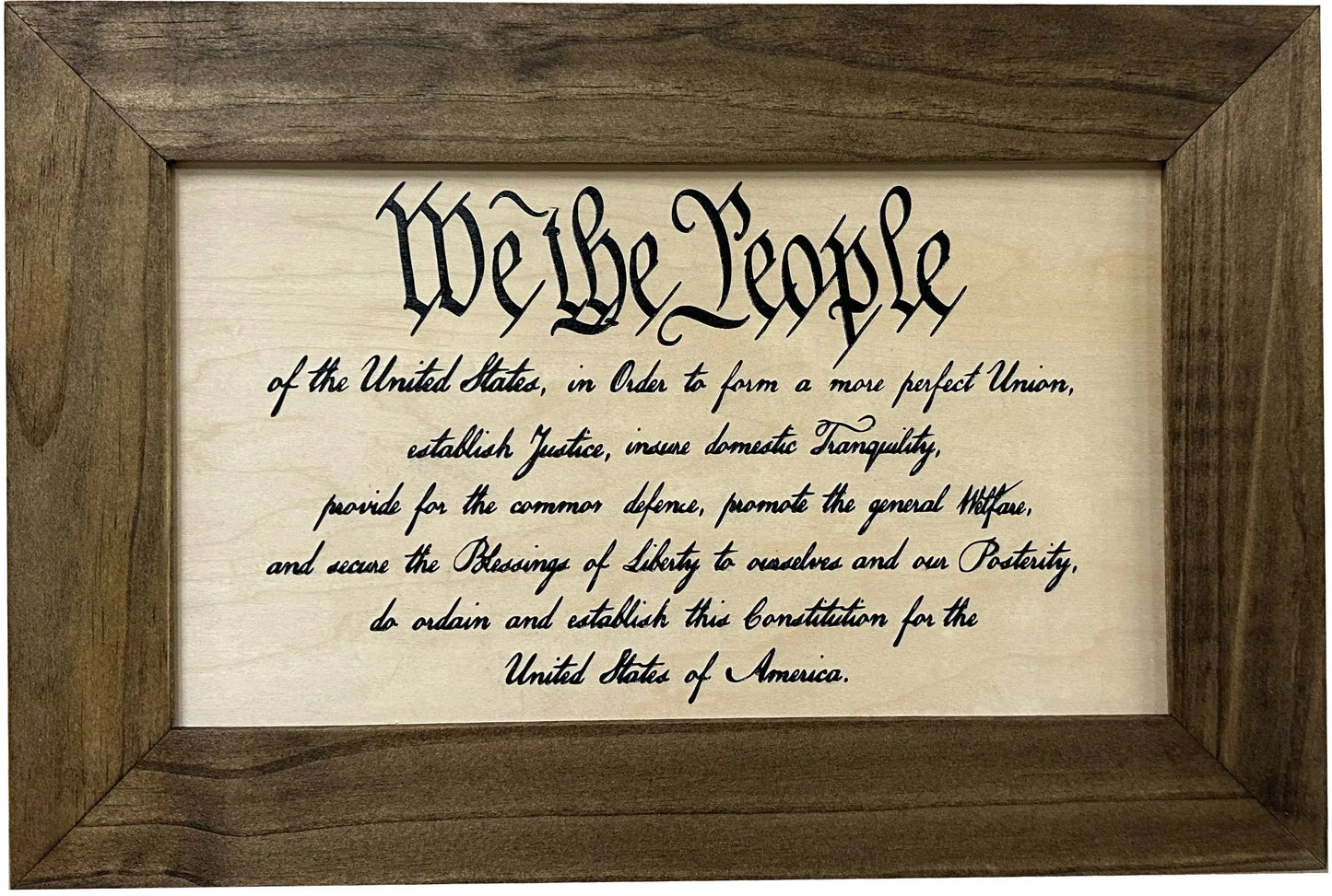 We The People Constitution Gun Concealment Furniture - Handcrafted Hidden Gun Storage Wall Decor - Hidden Safe Furniture with Magnetic Lock for Quick Access & Storage - Made in USA Bellewood Designs