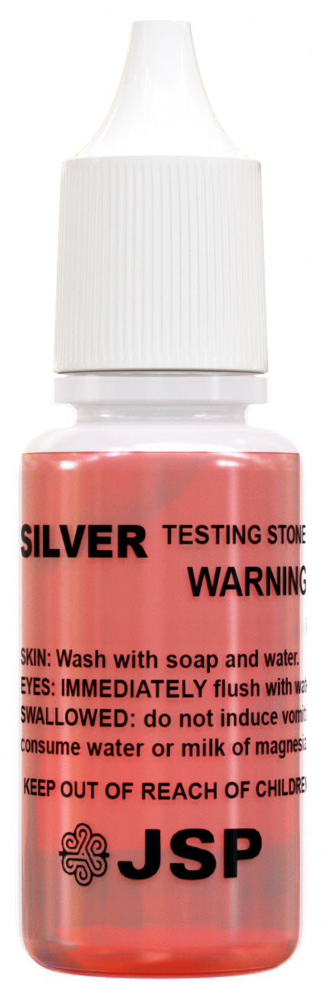12 Bottles of JSP Silver & Sterling Jewelry Precious Metal Test Acid Karat Testing Solutions