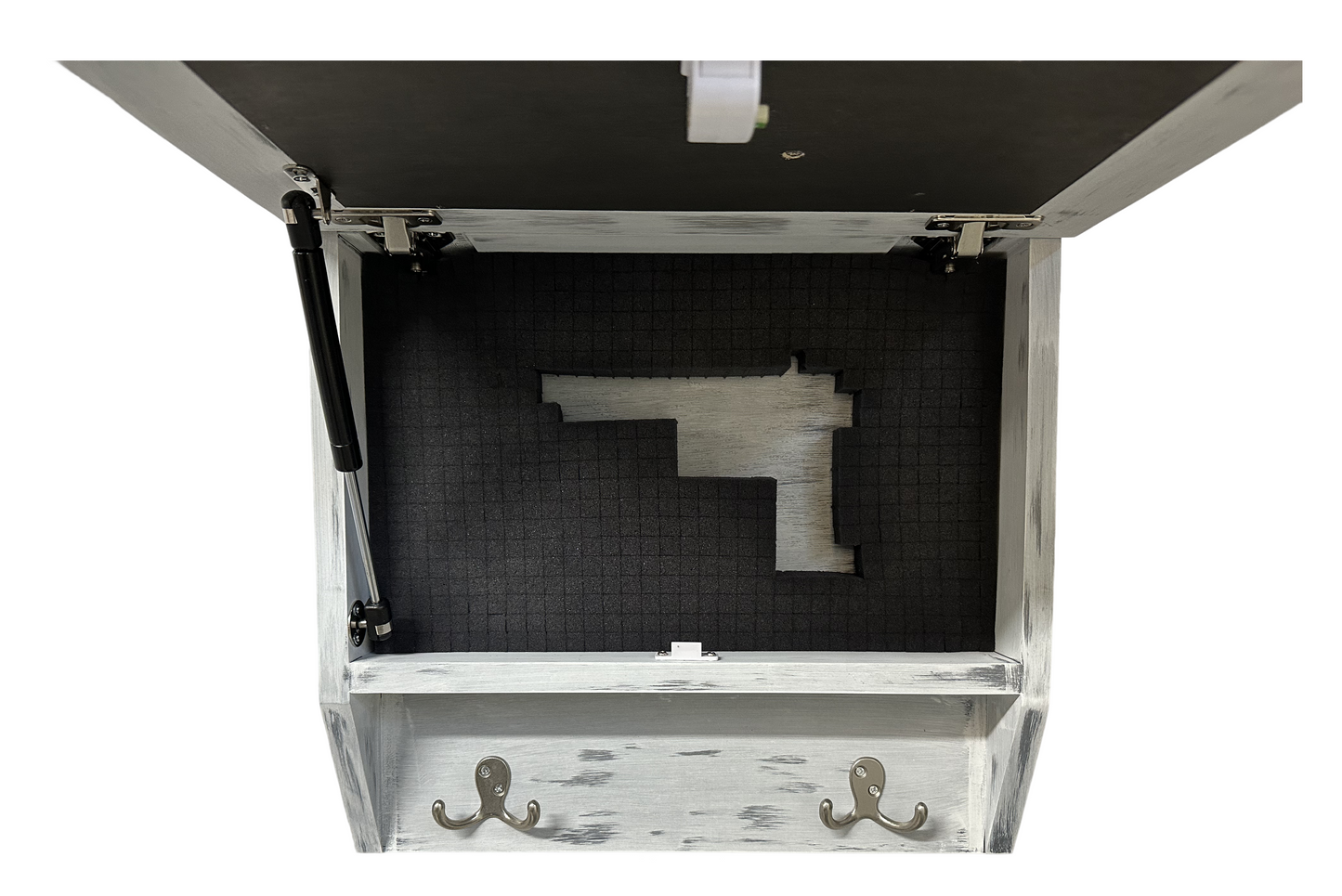 Hidden Gun Safe Coat Rack Snow Mountain Wall Decoration Concealed Shelf Firearm Cabinet Bellewood Designs