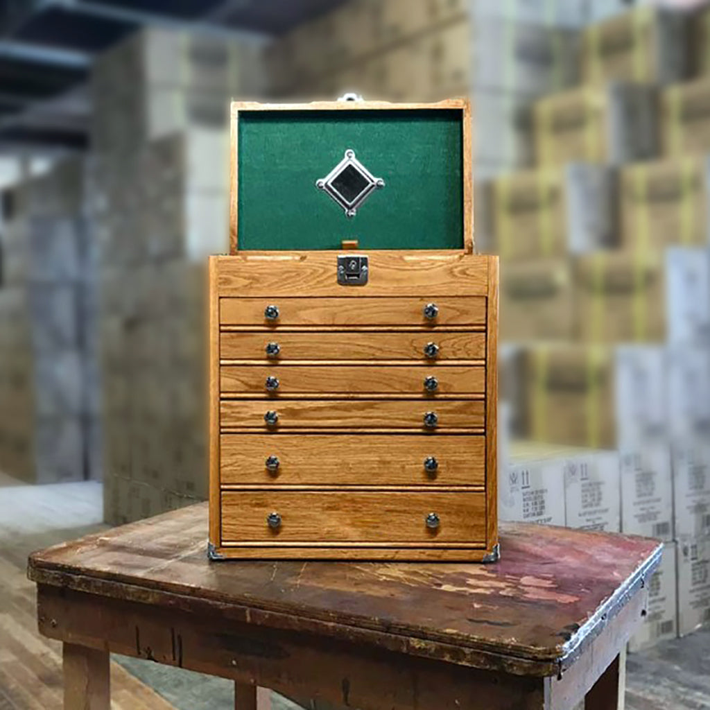 Oak 6-Drawer Mighty Portable Top Chest T16, Gerstner International