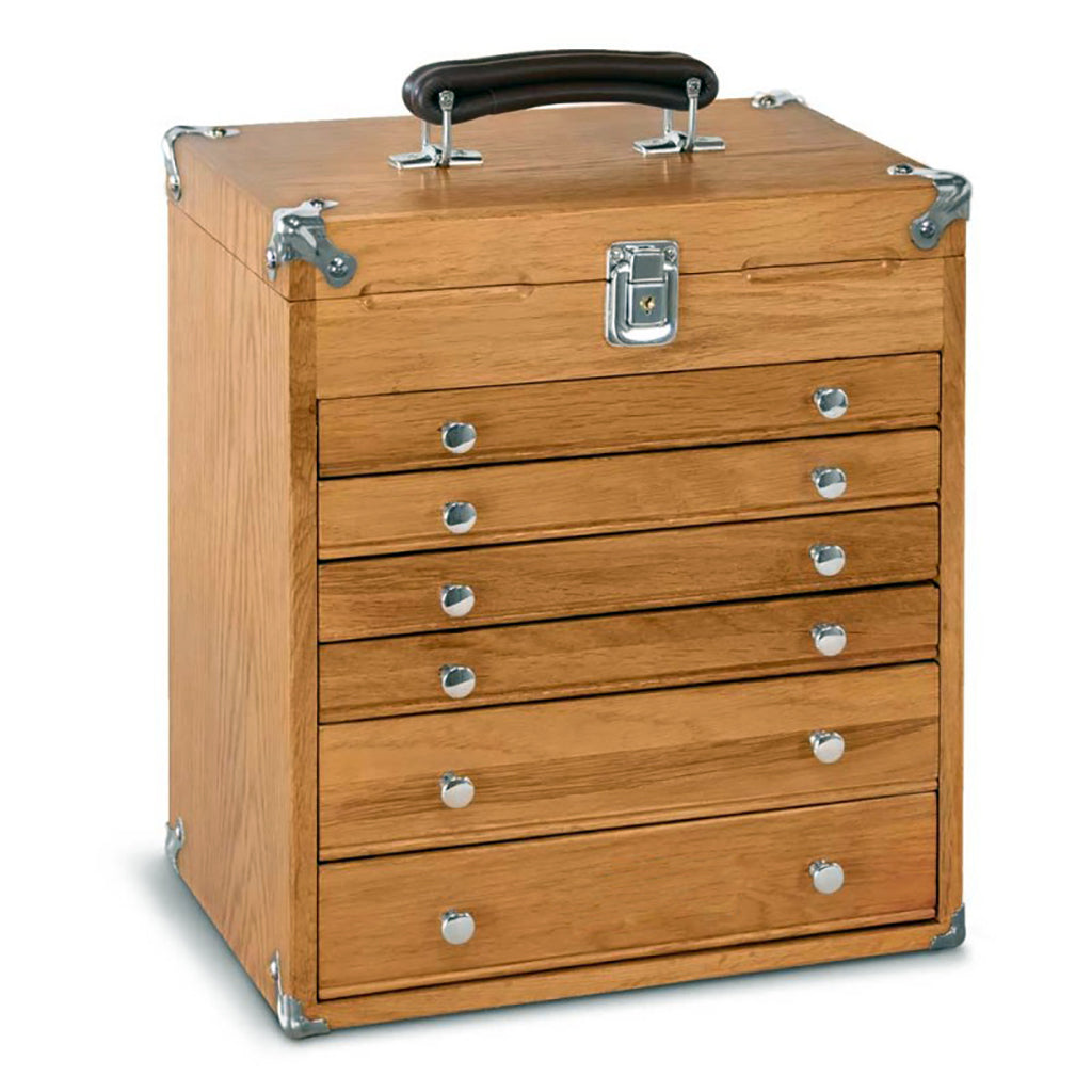 Oak 6-Drawer Mighty Portable Top Chest T16, Gerstner International