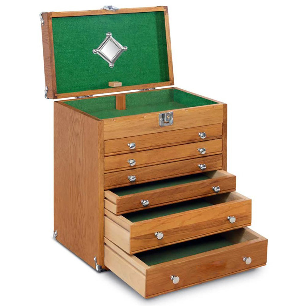Oak 6-Drawer Mighty Portable Top Chest T16, Gerstner International