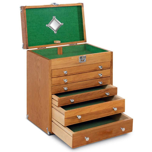 Oak 6-Drawer Mighty Portable Top Chest T16, Gerstner International