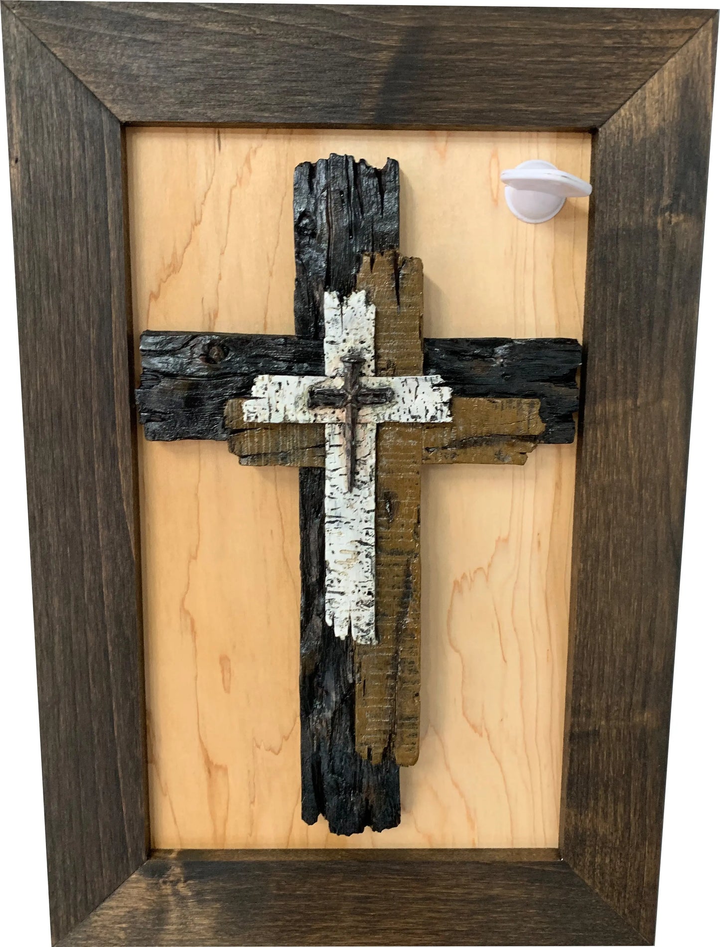 Three Layered Cross Decorative Wall-Mounted Secure Gun Cabinet Bellewood Designs