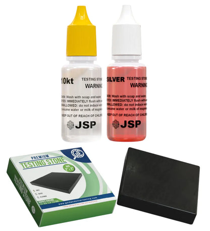 JSP 10K Gold and Silver Jewelry Acid Test Kit for 10K and Sterling 999 Precious Metals JSP
