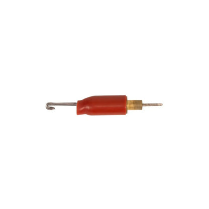 Side view of TouchAmatic Wax Pen Worker with 4 Tips showcasing red handle and metal tip on white background
