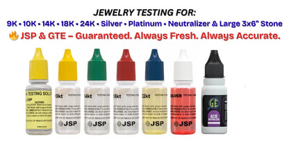 jewelry acid testing kit for checking gold purity levels