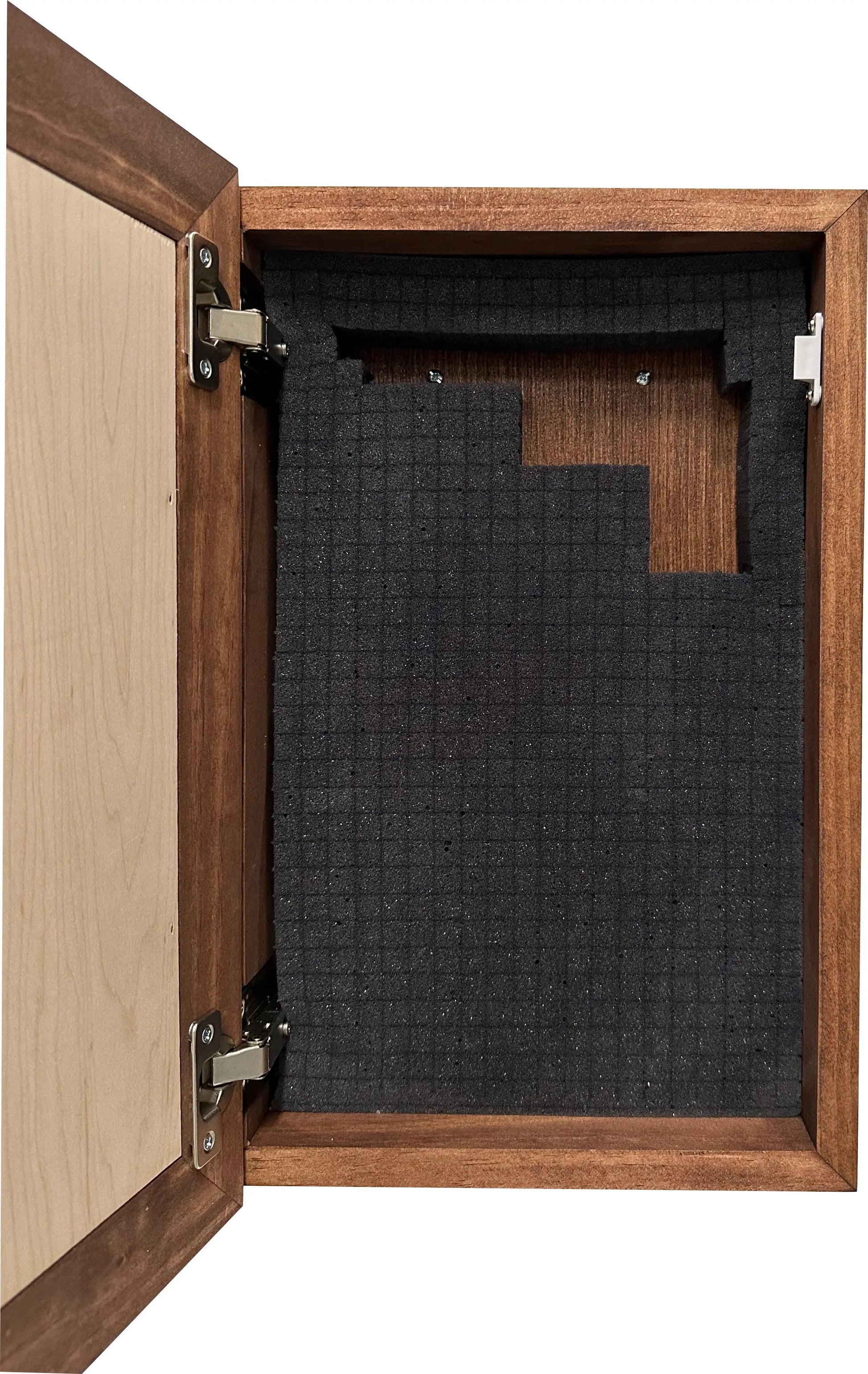 Wood Secure Gun Safe Welcome to our Home Wall Decor (Red Oak) Bellewood Designs