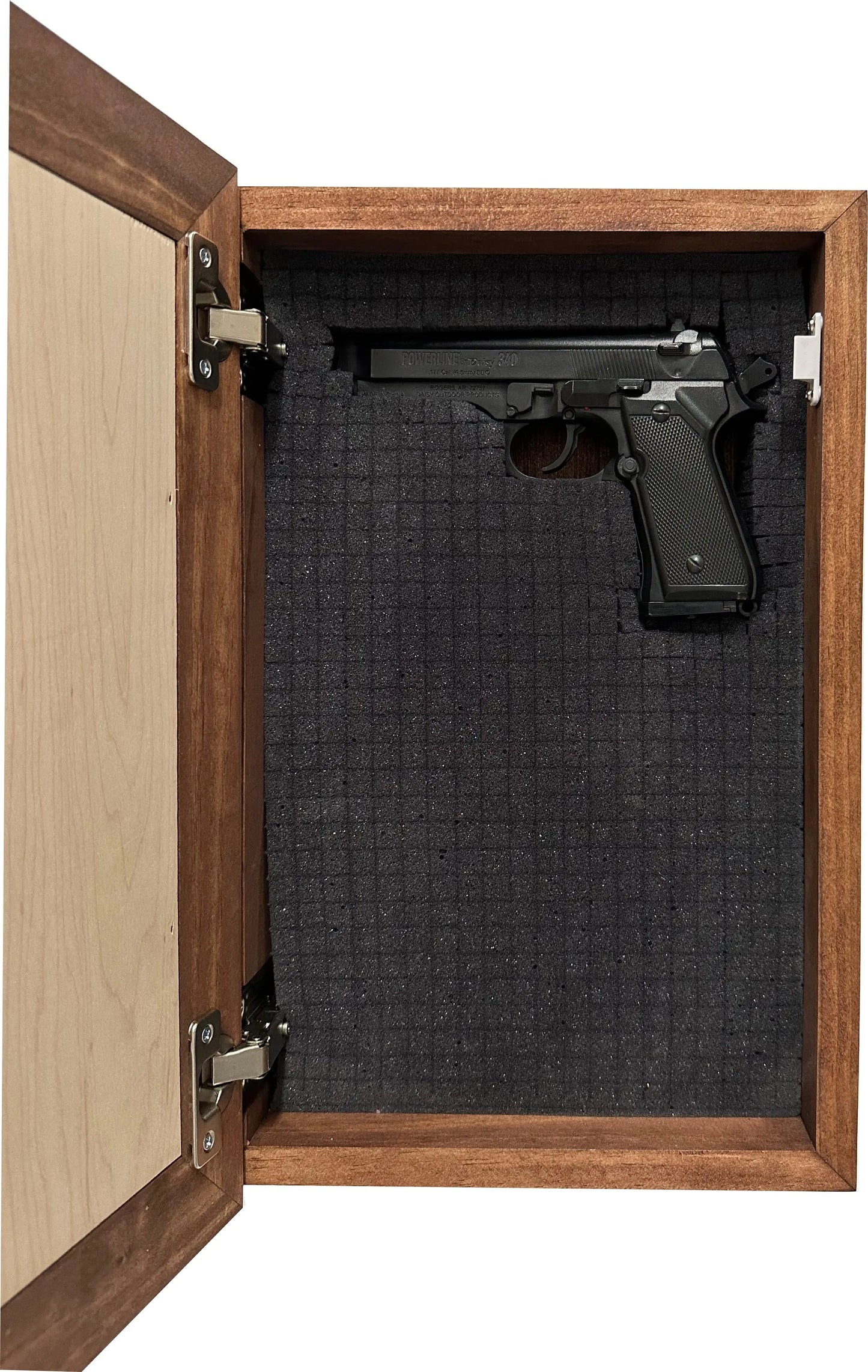 Wood Secure Gun Safe Welcome to our Home Wall Decor (Red Oak) Bellewood Designs