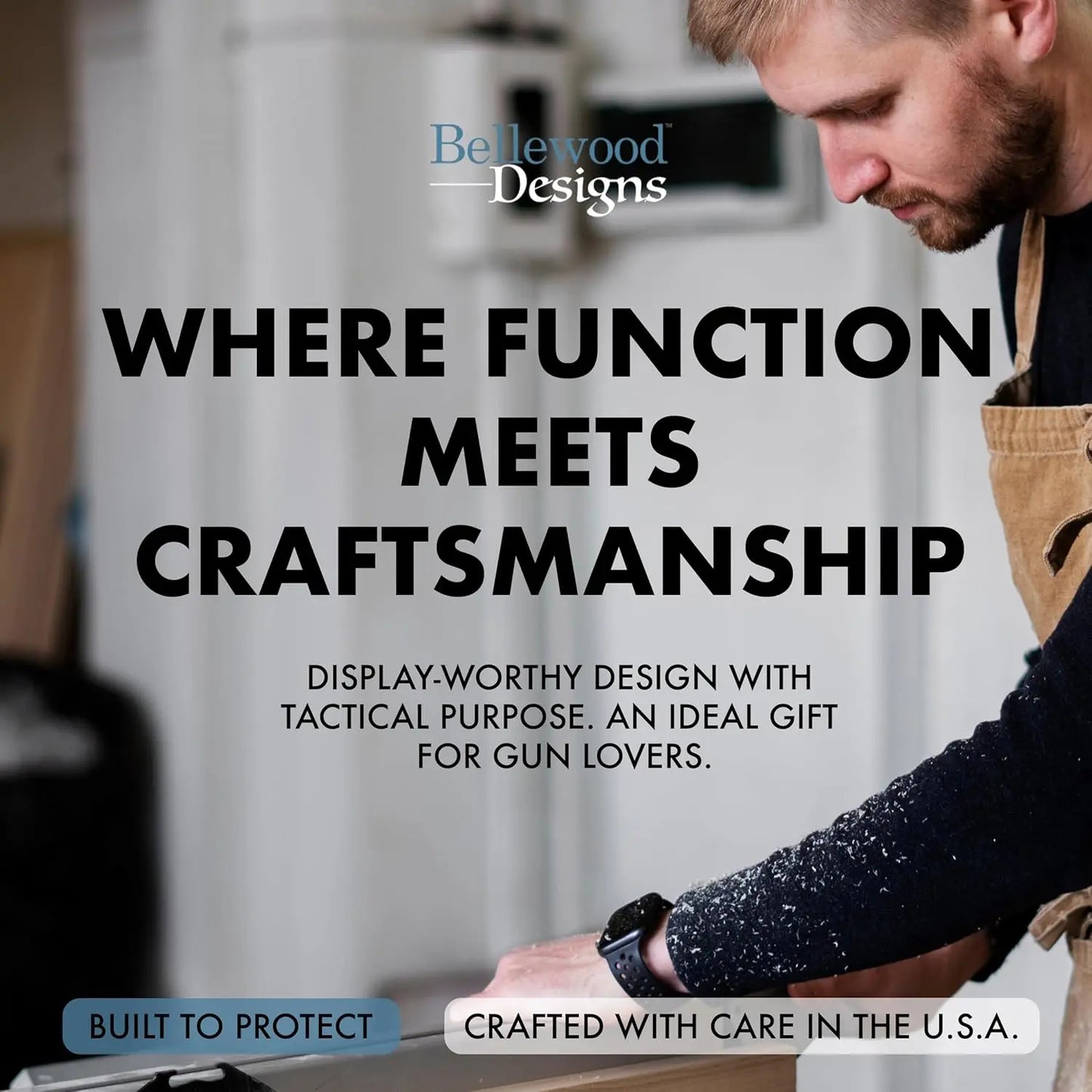 Wood Gun Cabinet Birds In A Tree Wall Decoration - Hidden Gun Safe To Securely Store Your Gun In Plain Sight Bellewood Designs