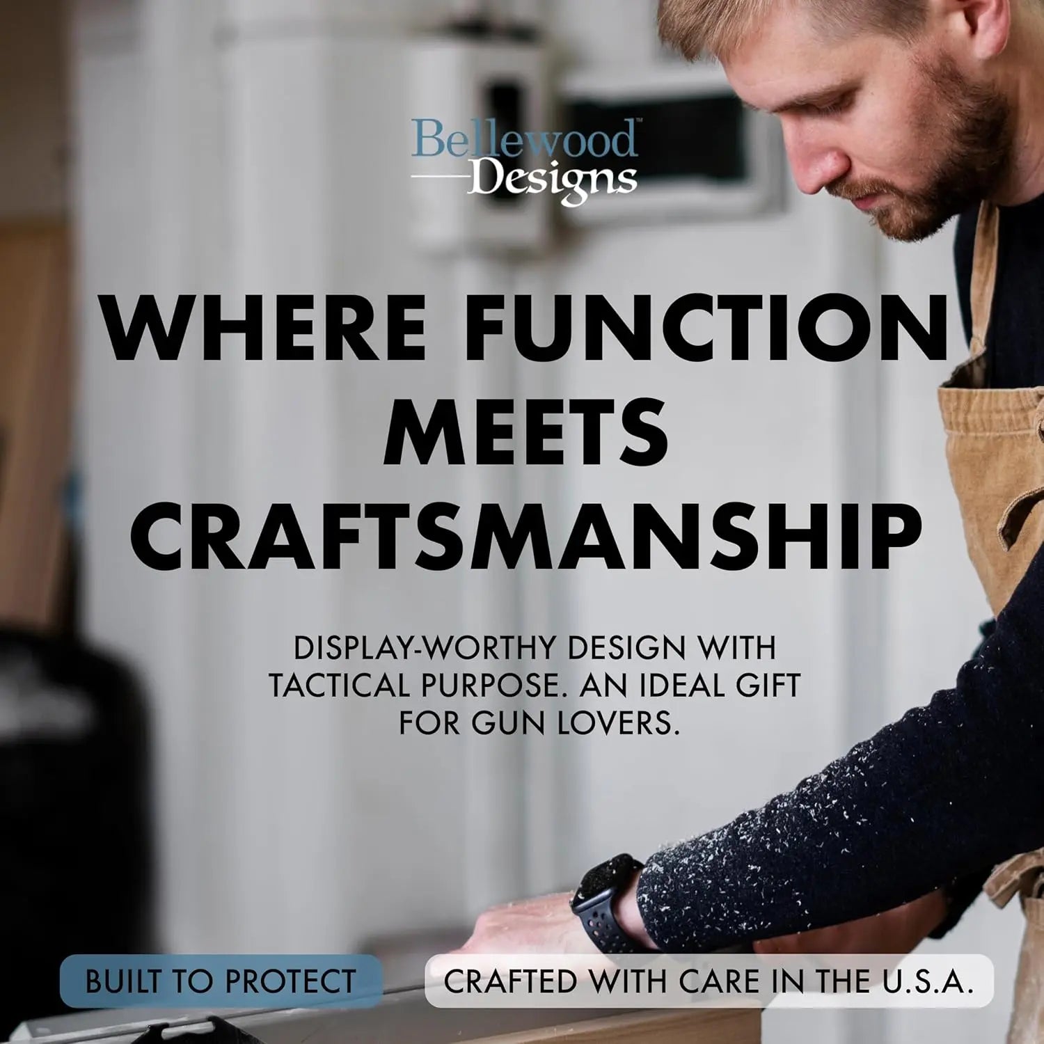 Wood Gun Cabinet Birds In A Tree Wall Decoration - Hidden Gun Safe To Securely Store Your Gun In Plain Sight Bellewood Designs