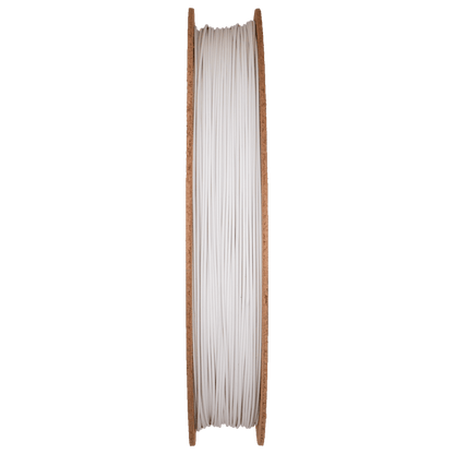 Front view of Zirconium Silicate Zircopax Ceramic Filamet spool showcasing white filament wound on a cardboard reel