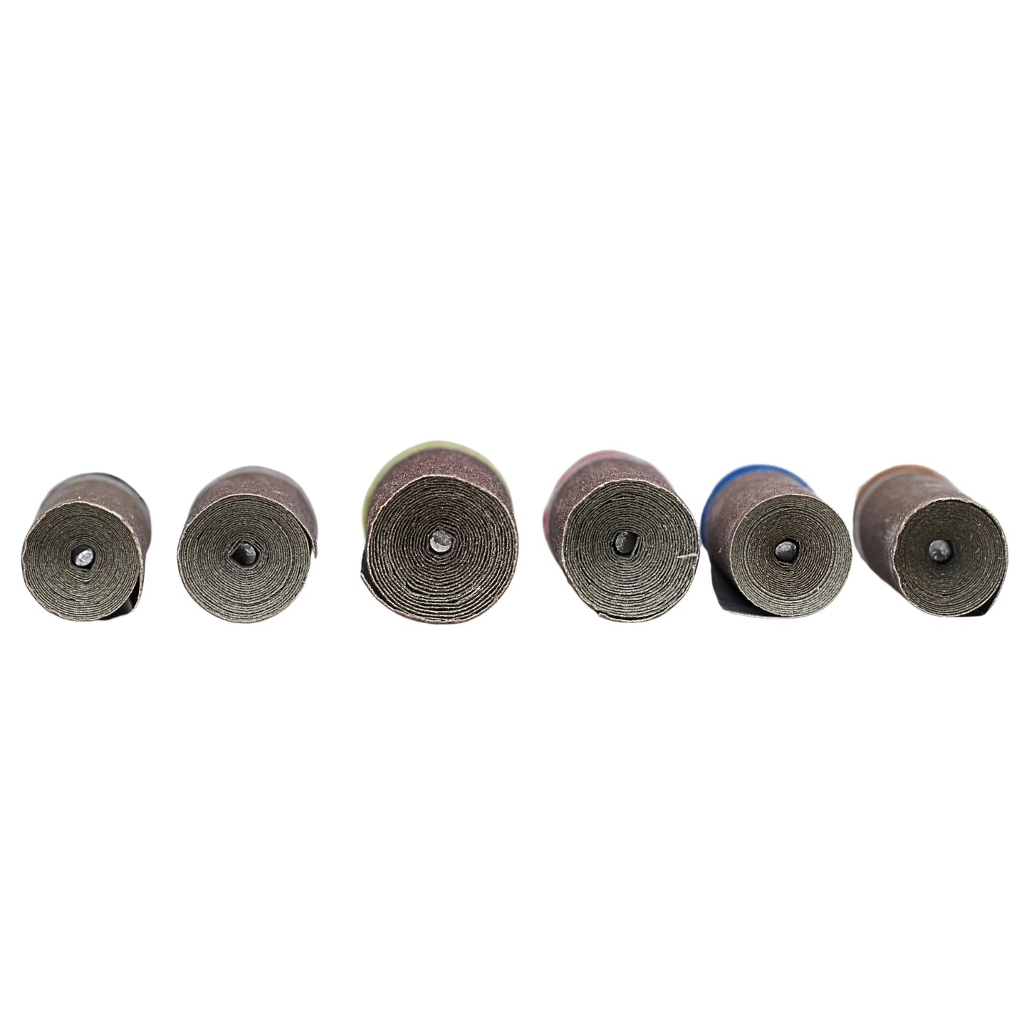 Mounted A/O Sandpaper Cartridge Roll - Japanese, Peel and Cut, 3/32" Shank Pepetools