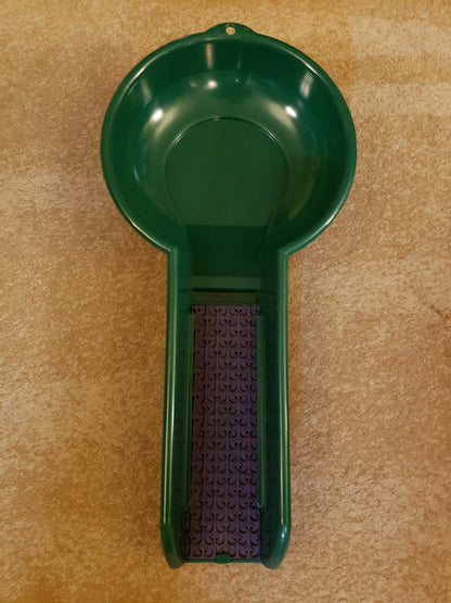 Top view of Micro Dream Mat (2nd Gen) for Buddy showcasing its purple patterned insert on a tan background