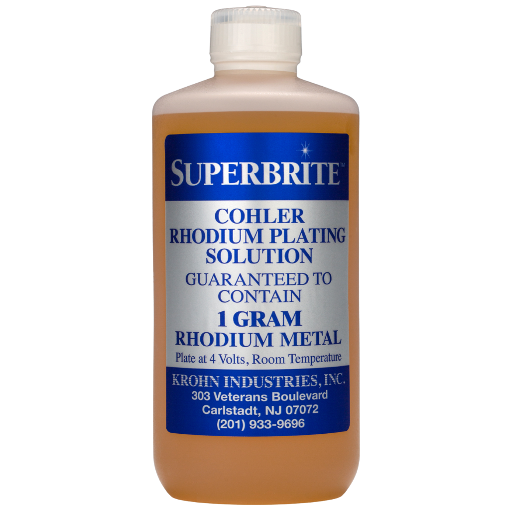 Cohler Superbrite Rhodium "White Gold" Bath Plating Solution