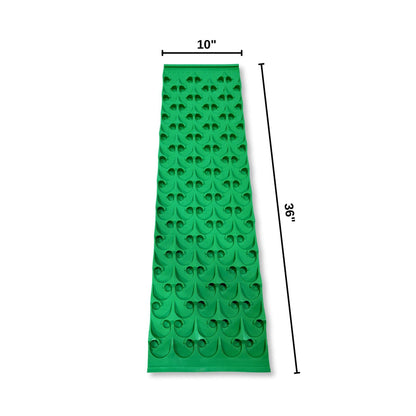 Front view of 10x36 Sluice Mat - Dredge Dream Mat showcasing raised recovery pattern with 10 by 36 inch measurements on white background