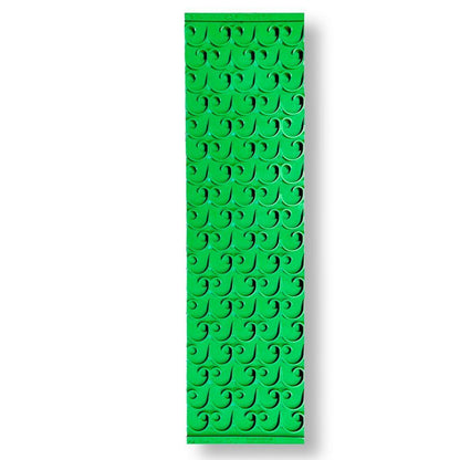 Front view of 10X36 Sluice Mat Vortex Dream Mat showcasing a repeating vortex riffle pattern on a white background