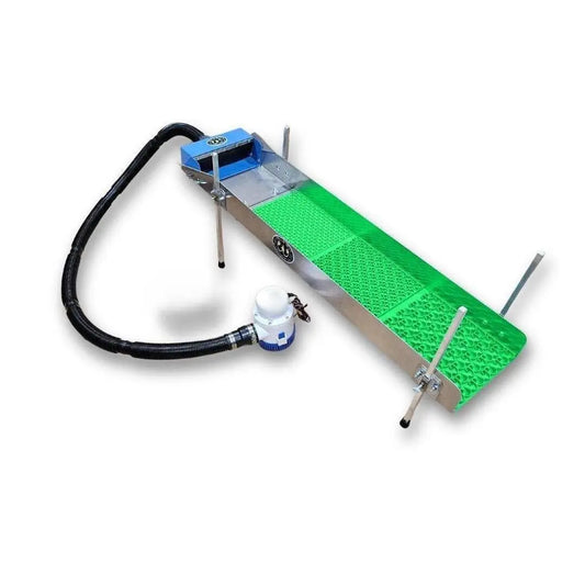10X47 Power Sluice Box Kit with Dream Mat + 18" leg Kit | Gold Prospecting Equipment Prospectors Dream