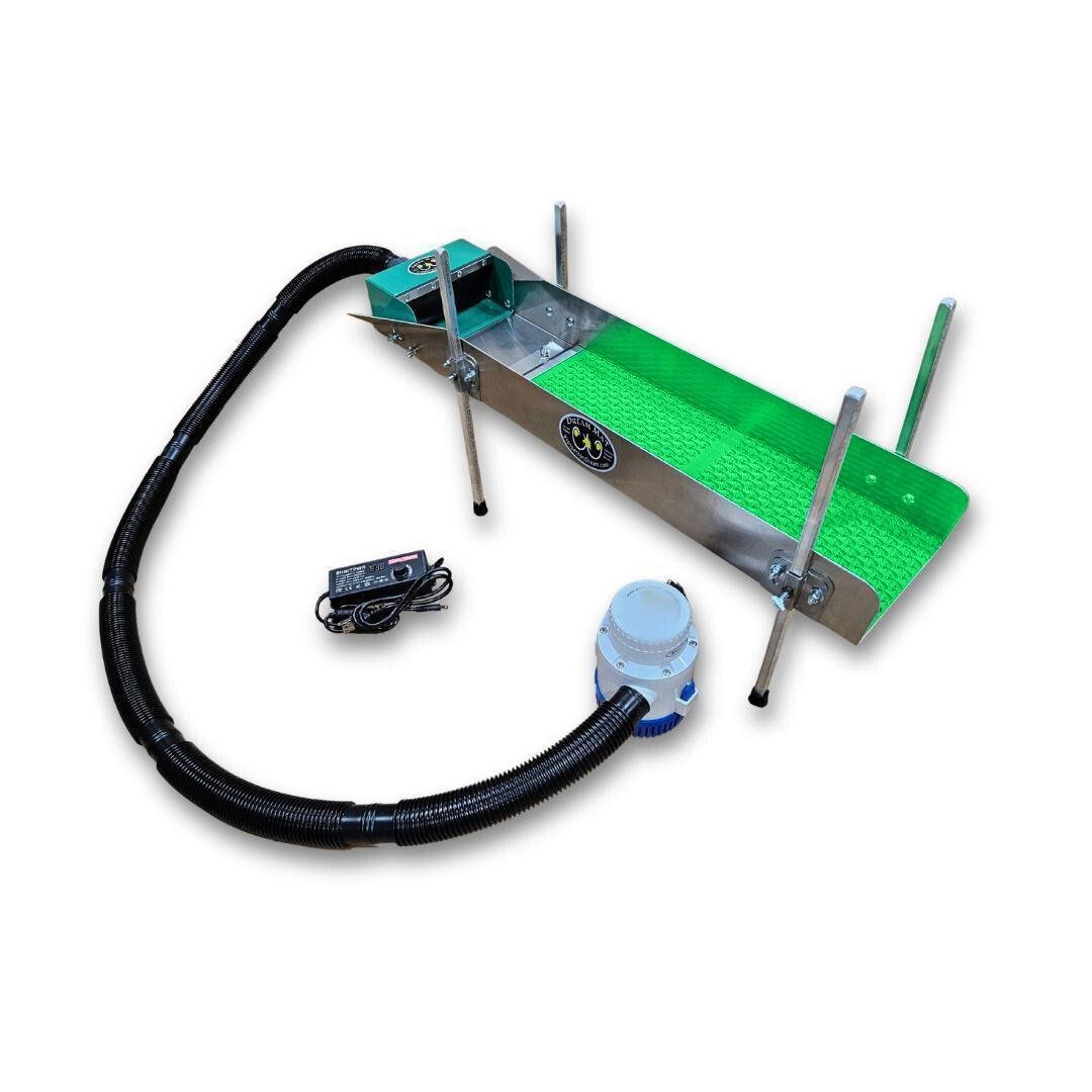 8X35 Power Sluice Box Kit with Dream Mat + 18" leg Kit | Gold Prospecting Equipment