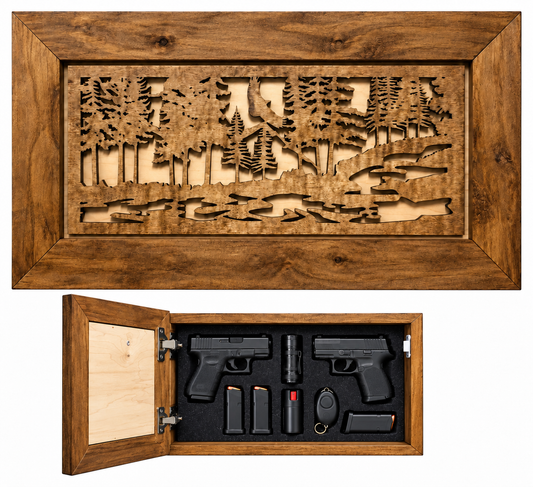 Eagle Stream Hidden Gun Cabinet with Magnetic Lock