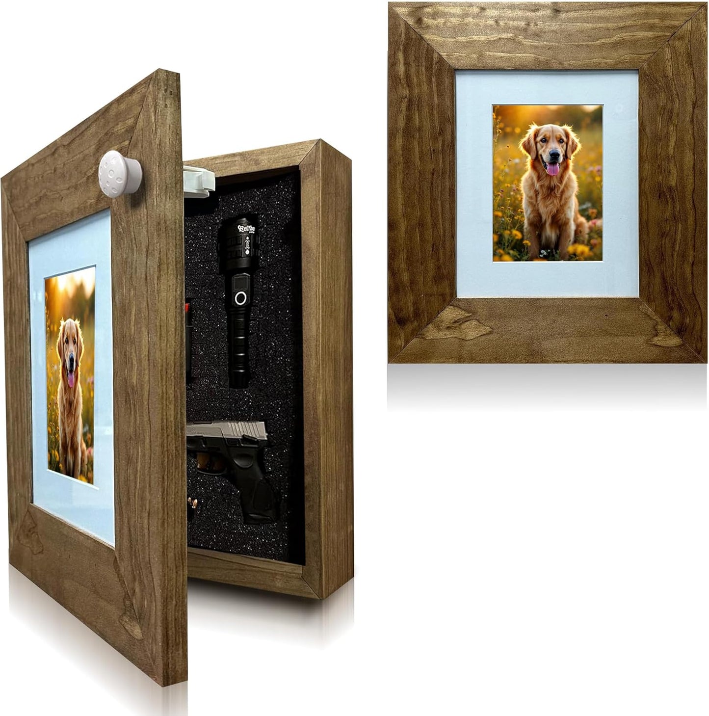 Picture Frame Hidden Gun Storage Cabinet Home Decor Bellewood Designs