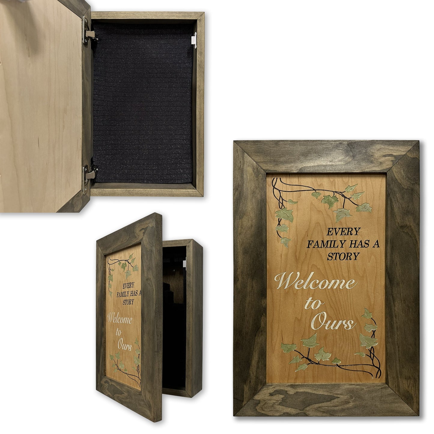 Hidden Gun Storage Every Family Story Concealed Shelf, Hidden Gun Safe, Concealment Furniture, Discreet Home Self Defense Storage, Handmade in the USA
