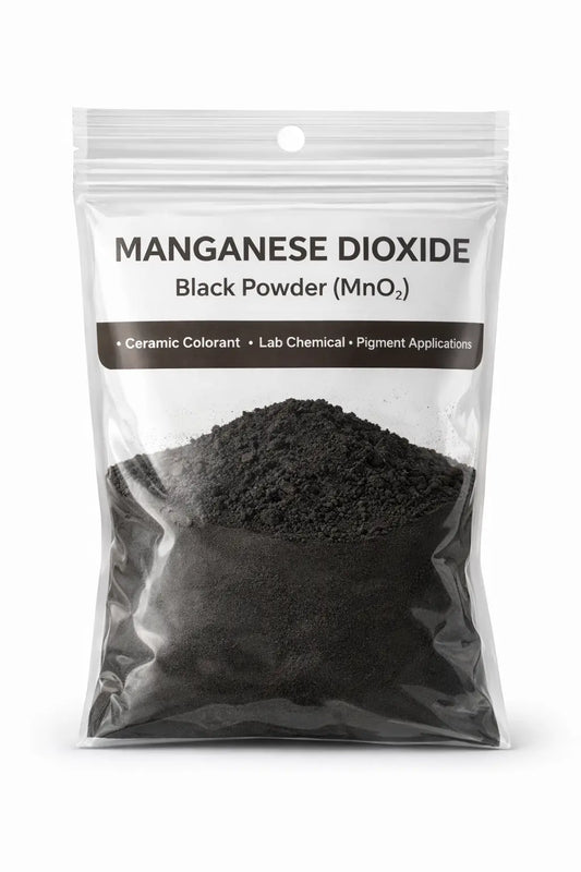 Manganese Dioxide Powder – 4 oz (300 Mesh) | High-Purity Oxidizing Agent for Gold & Silver Refining JSP®