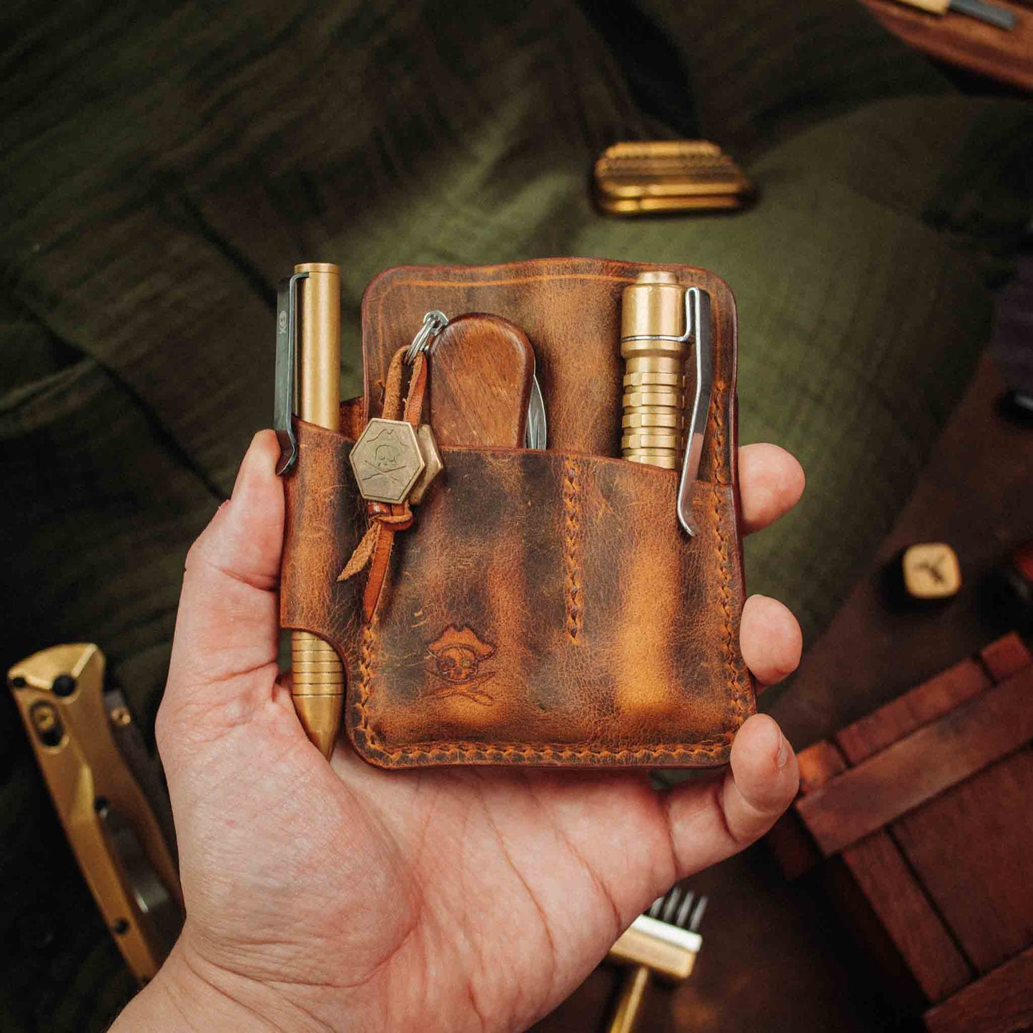 Pirate Goods First Mate Pocket Organizer – Leather EDC Pocket Carrier