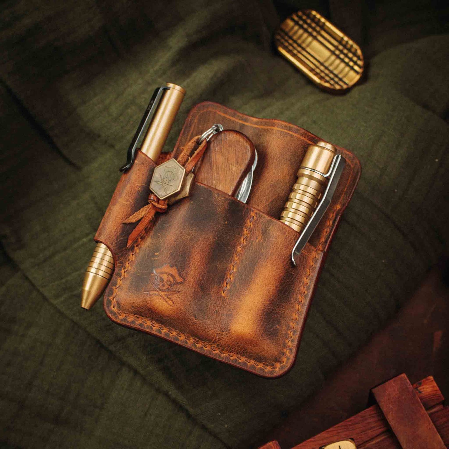 Pirate Goods First Mate Pocket Organizer – Leather EDC Pocket Carrier