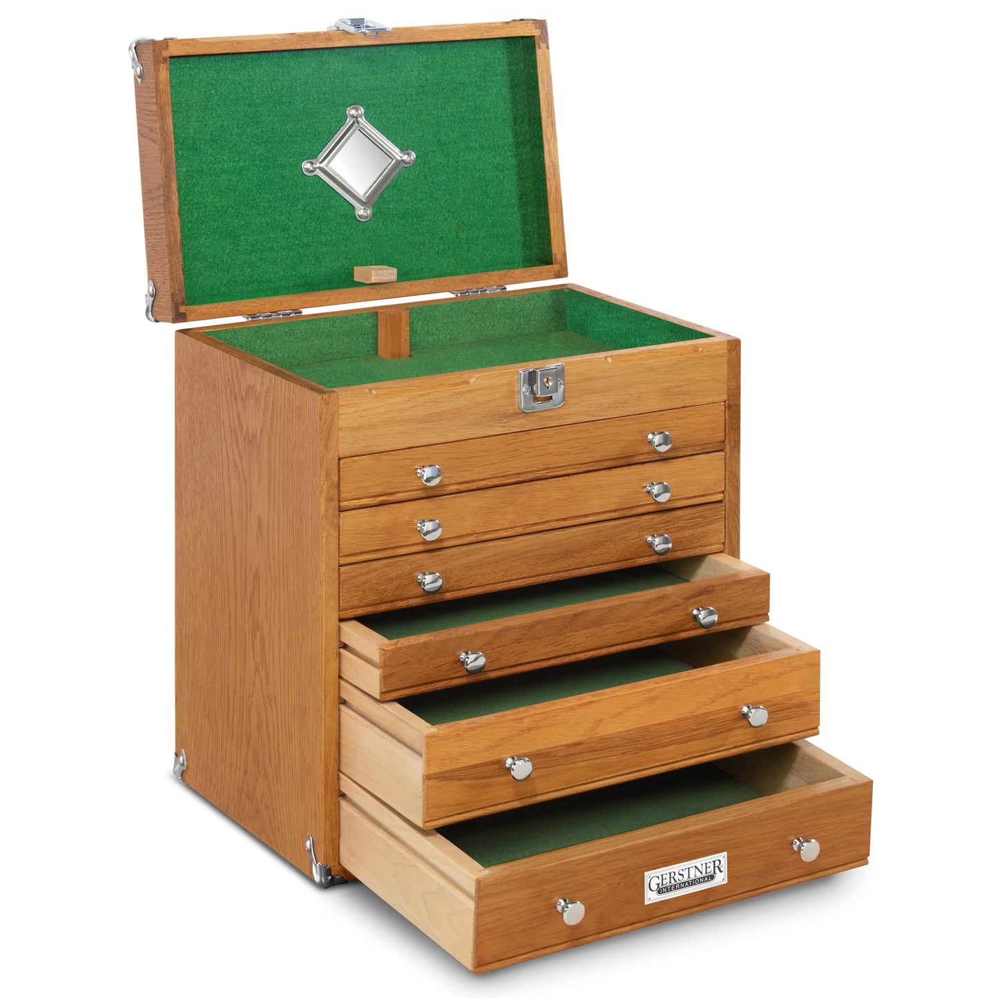 Oak 6-Drawer Mighty Portable Top Chest T16, Gerstner International