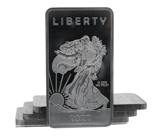 1 Troy Ounce OZ .999 Pure Molybdenum Precious Metal Walking Liberty American Eagle Silver Rare Metal Bar