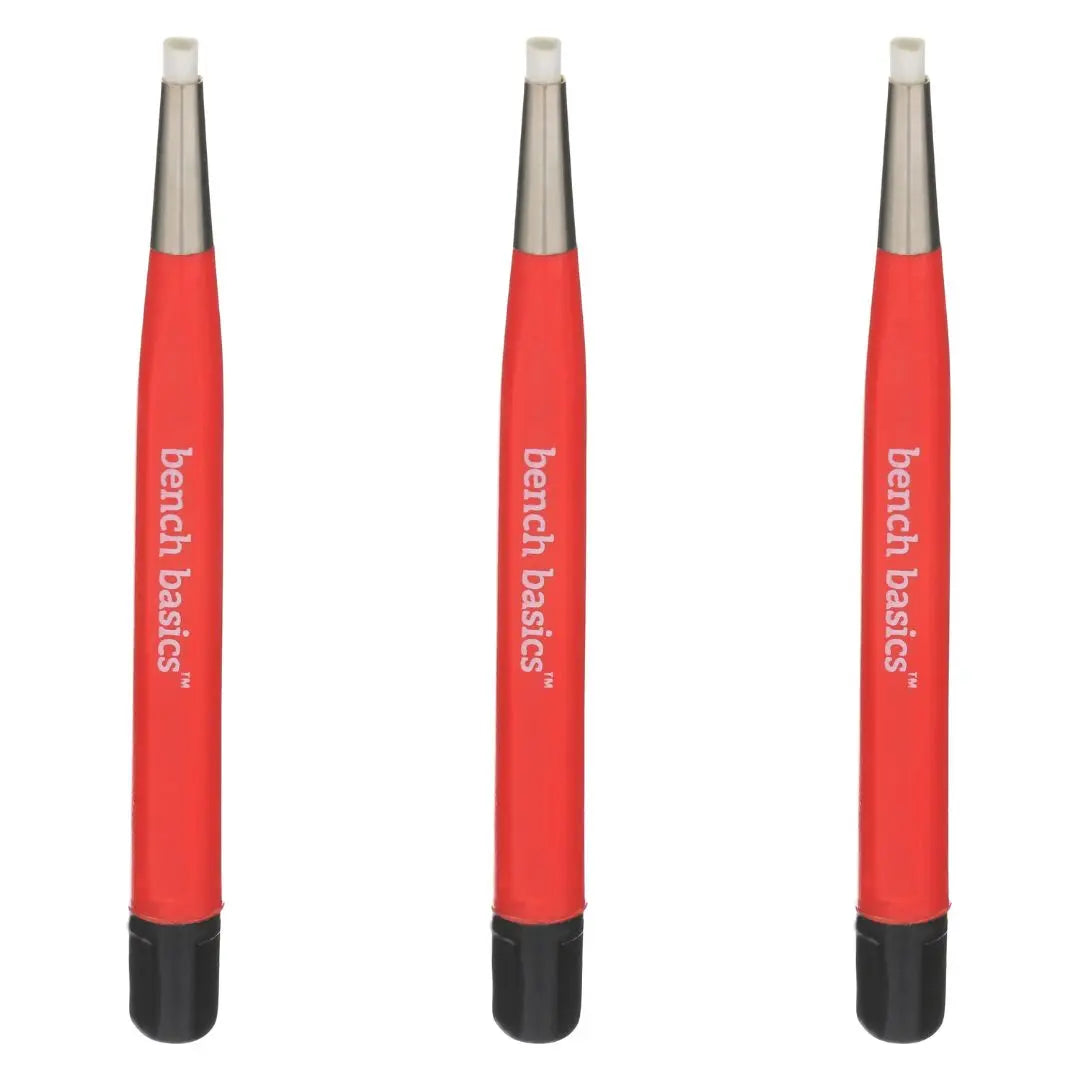Fiberglass Scratch Brush, Retractable, Red (3 Pack) Pepetools