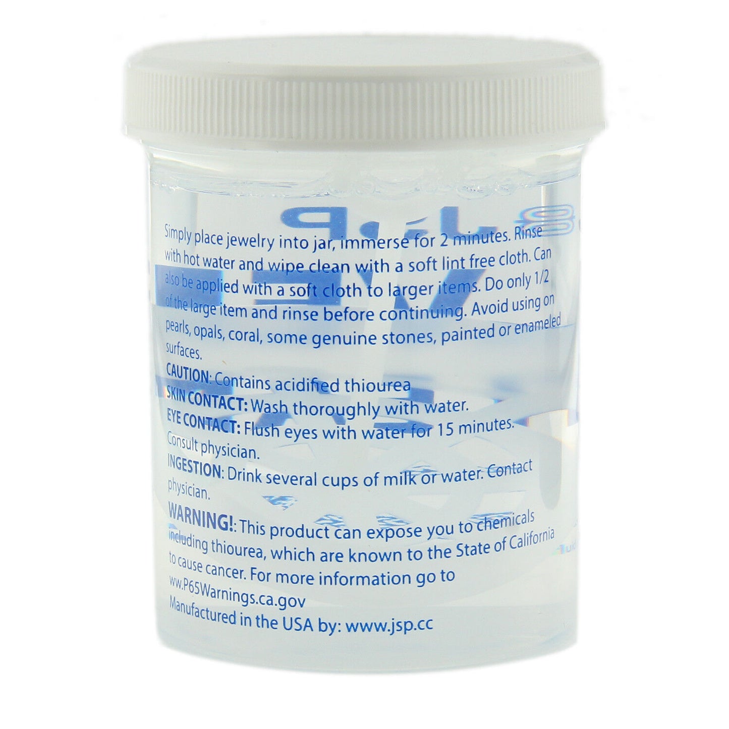 JSP Sterling Silver Dip Cleaner Tarnish Remover 925 Jewelry Cleaning Solution 8oz