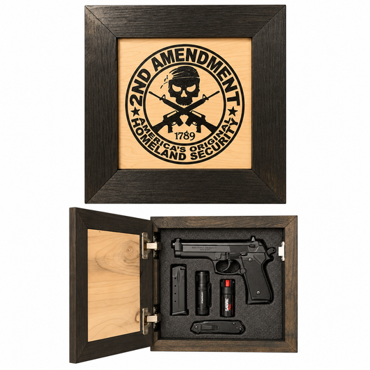 Second Amendment Compact Firearm Hidden Storage Cabinet
